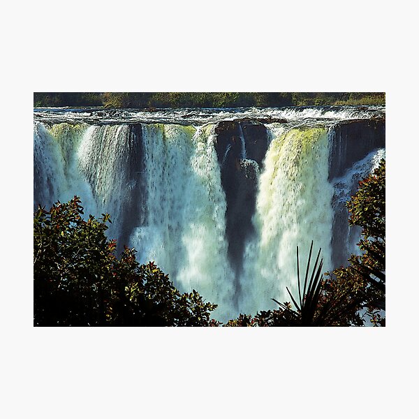 Victoria Falls, Zimbabwe - Digital Drawing Effect Photographic Print