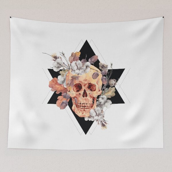 Item preview, Skull and Flowers designed and sold by Ninjawhere.