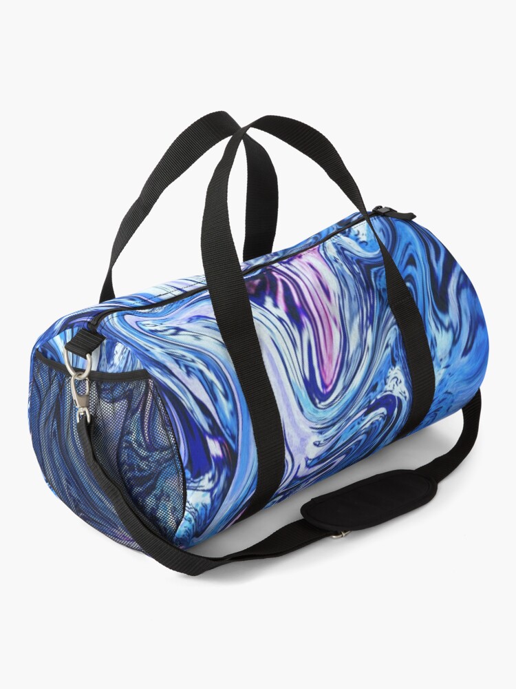 Alternate view of Ocean Swirls - Blue Planet Abstract Modern Art Duffle Bag