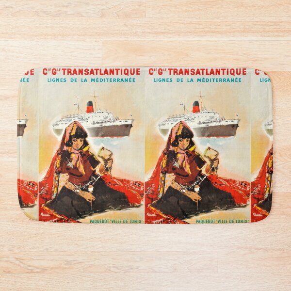 Item preview, Lignes de la Mediterranee vintage travel poster designed and sold by stickart-marek.
