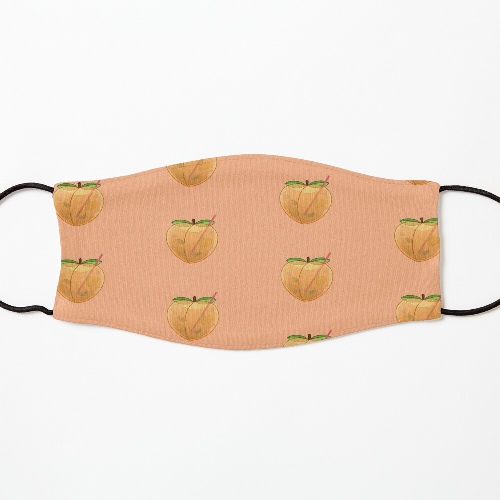 Mint Peach Lemonade Mask By Oliviacm05 Redbubble