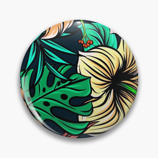 Item preview, Tropical flower mask designed and sold by Attenea.