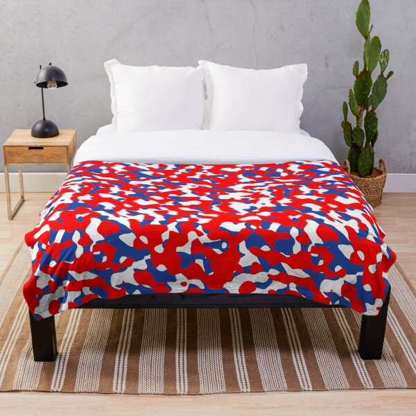 Item preview, Red White and Blue Camouflage Colorful Camo Pattern designed and sold by RootSquare.
