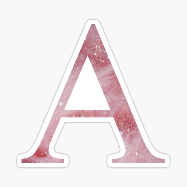 Letter O Pink Glitter Stickers | Redbubble