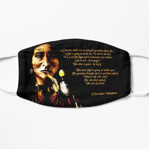 Cherokee Wisdom Flat Mask