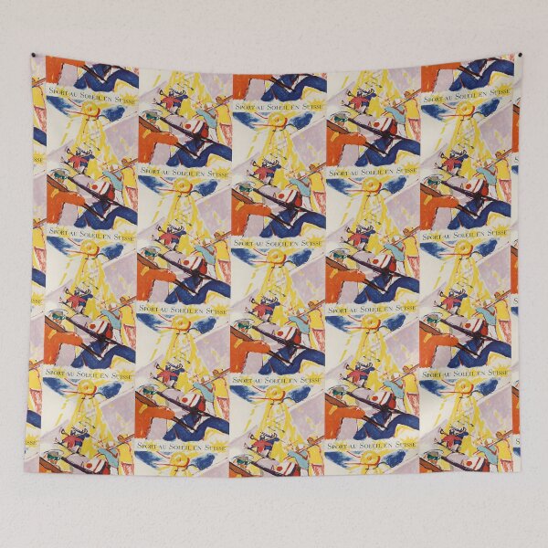 Item preview, Sport au Soleil en Suisse vintage travel poster designed and sold by stickart-marek.