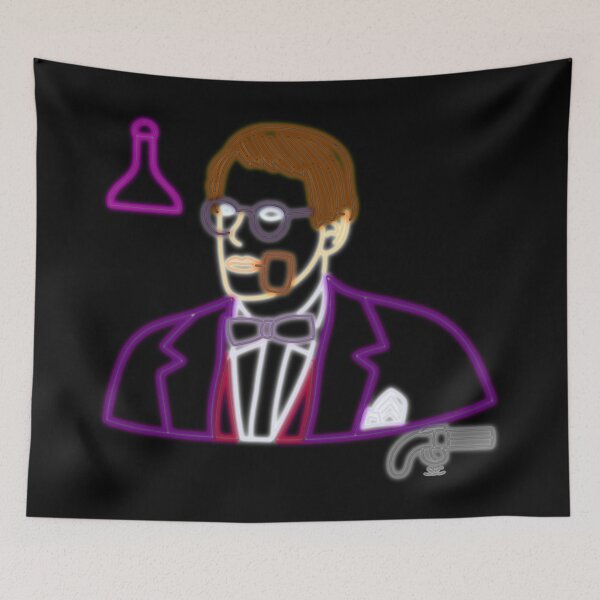 Item preview, Professor Plum - Neon Portrait designed and sold by SpectreSparkC.