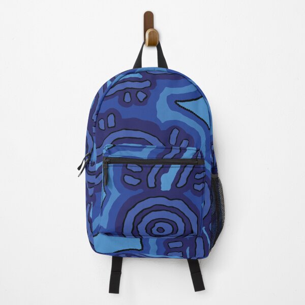 Item preview, Aboriginal Art - Blue Campsites designed and sold by HogarthArts.