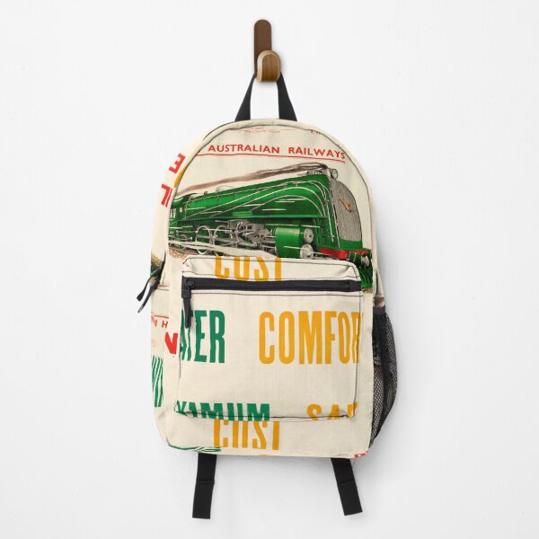 Item preview, Rail Travel ensures vintage travel poster designed and sold by stickart-marek.