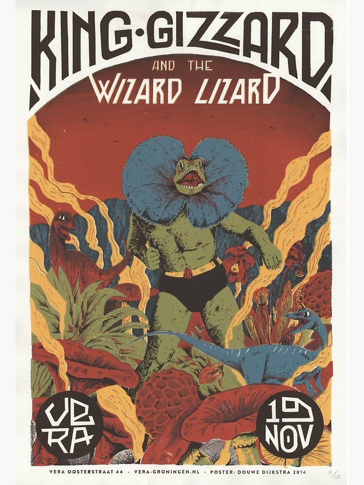 "King Gizzard and the Lizard Wizard tour poster" Poster for Sale by