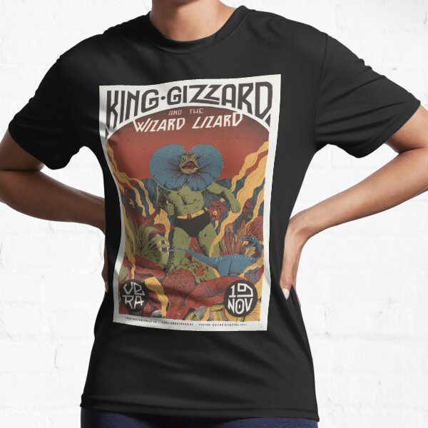 Affiche de la tournée de King Gizzard et le lézard magicien T-shirt respirant