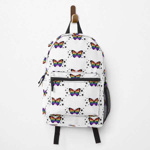 Item preview, Rainbow Butterfly Black Stars designed and sold by emroccs.