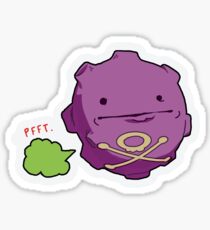 Koffing Poker Face Meme Sticker Sticker