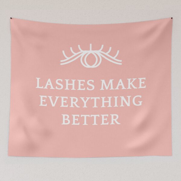 Aperçu de l'œuvre Pink Lashes Beauty Quote créée et vendue par cloudedsunset.