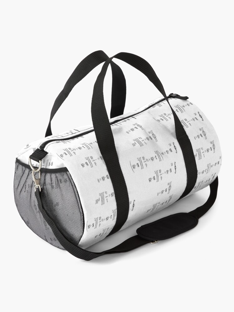 Alternate view of Maxwell's equations, #Maxwells, #equations, #MaxwellsEquations, Maxwell, equation, MaxwellEquations, #Physics, Electricity, Electrodynamics, Electromagnetism Duffle Bag