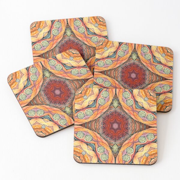 Item preview, Orange mandala designed and sold by MandalaFlowerArt.
