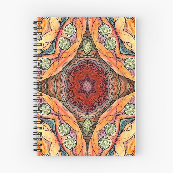 Item preview, Orange mandala designed and sold by MandalaFlowerArt.