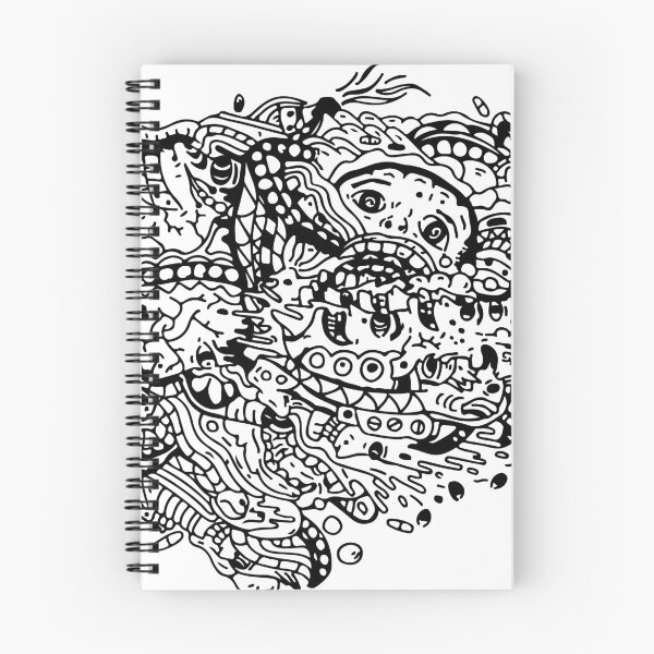 Item preview, Praise Be The Octopus: Psychedelic B&W Drawing designed and sold by kuhneegit.