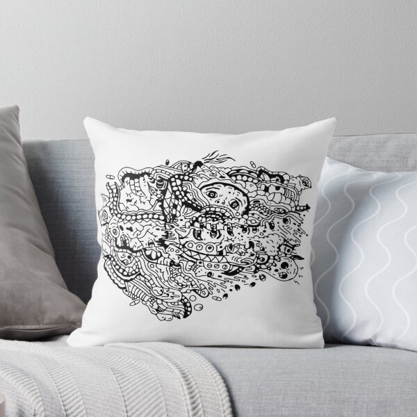 Item preview, Praise Be The Octopus: Psychedelic B&W Drawing designed and sold by kuhneegit.