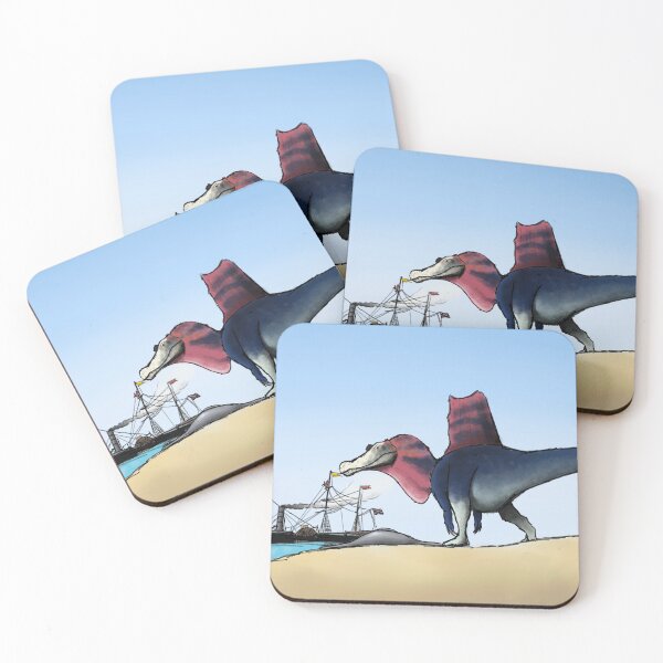Item preview, Spinosaurus watches a ship cross the Suez Canal  designed and sold by Walker Floyd.
