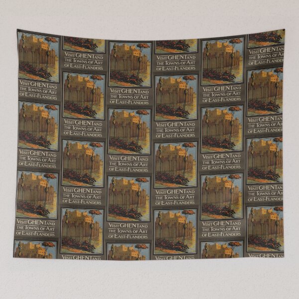 Item preview, Visit Ghent vintage travel poster designed and sold by stickart-marek.