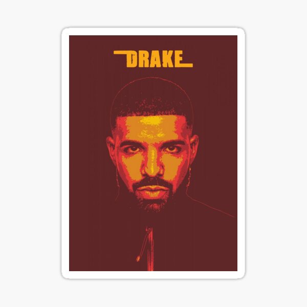 Drake Vinyl Record Album Cover Design Sticker for Sale by farfromvenus