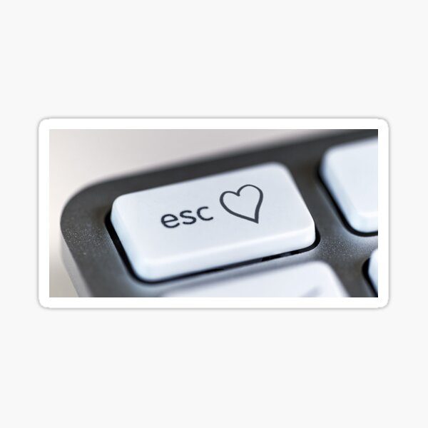 Eurovision Keyboard Heart Pegatina