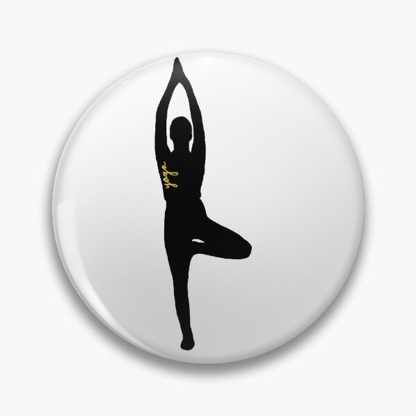 Item preview, Black and Yellow Yoga Silhouette designed and sold by emroccs.