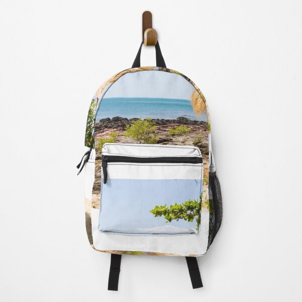 Item preview, Straw parasol on beach with rocks designed and sold by Kevin Hellon.