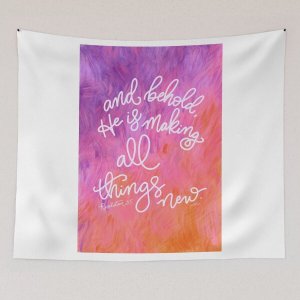 Item preview, Bible Verse Art - He is Making All Things New - Revelations 21:5 designed and sold by Joellen Armstrong.