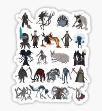 Bloodborne bosses Sticker