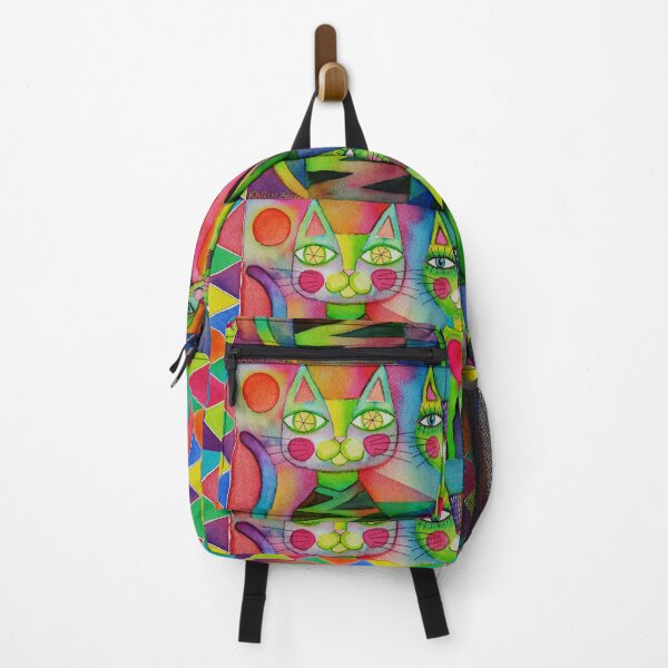 Item preview, 3 colourful cats designed and sold by Karin Zeller.
