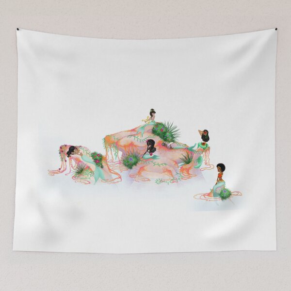 Item preview, Beautiful Black Mermaids for Mermaid Lagoon designed and sold by Hallie Odom.