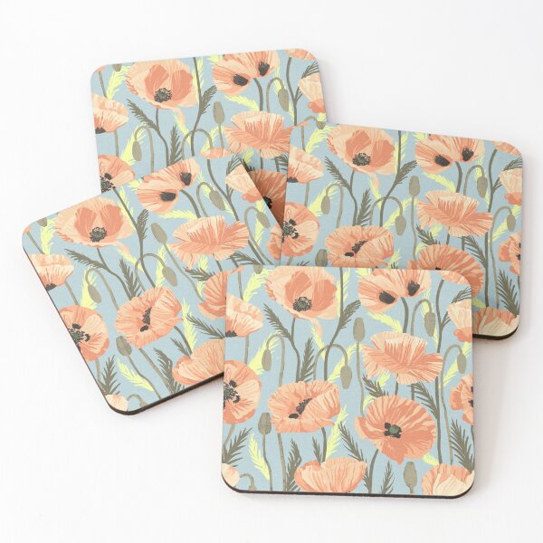 Item preview, Orange Sunset Poppies designed and sold by Kate Vasilchenko Art & Design.