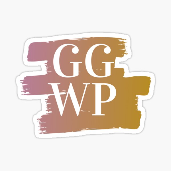 Ggwp Stickers for Sale