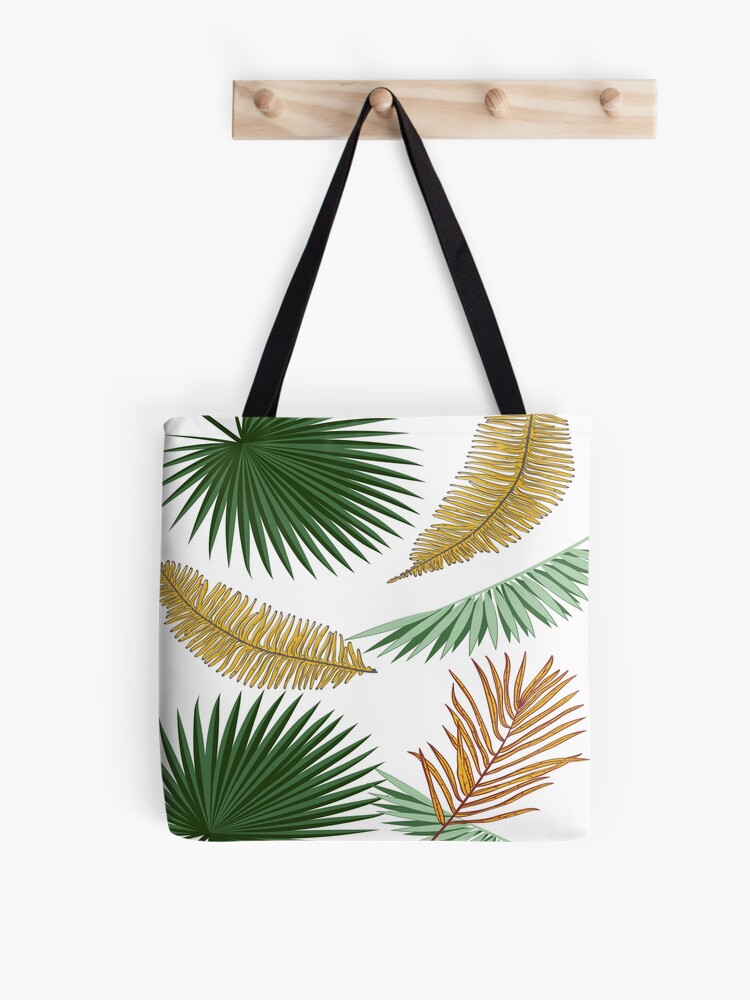 Go green leaves and flowers - White Tote Bag - Frankly Wearing