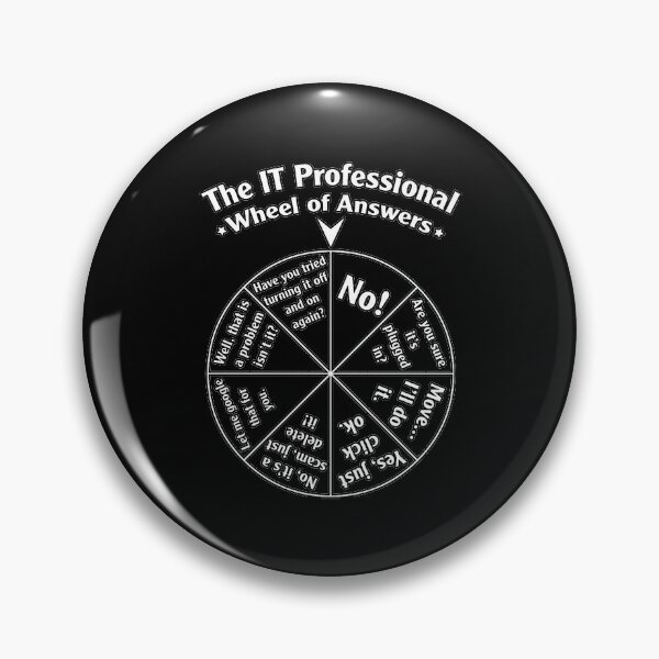 Item preview, The IT Professional Wheel of Answers designed and sold by ironsloth.