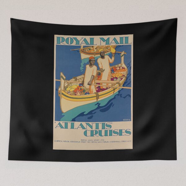 Artikelvorschau, Atlantis Cruises vintage travel poster entworfen und verkauft von stickart-marek.