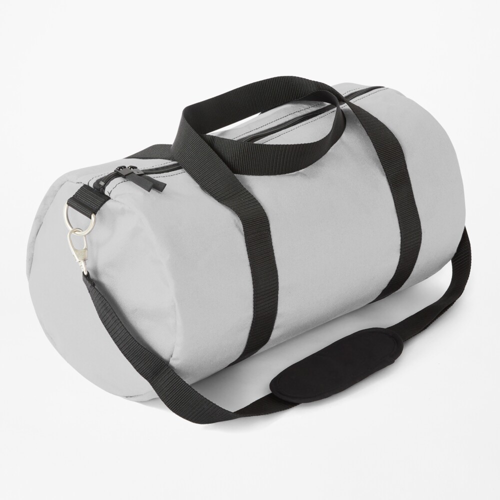 gray duffle bag