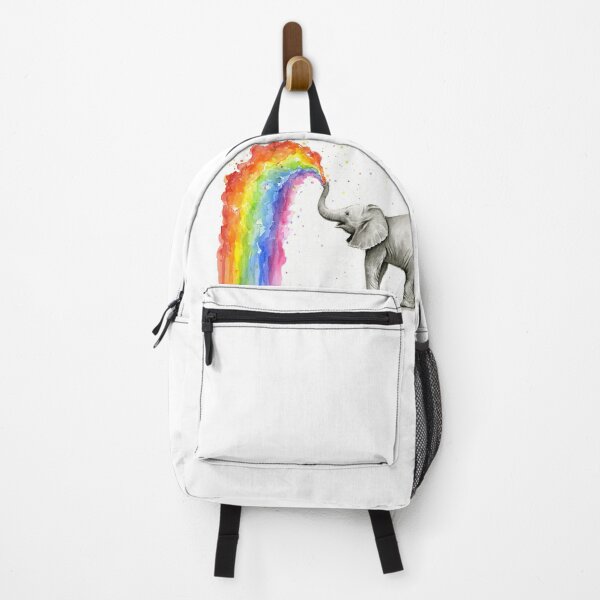 Baby-Elefant-Sprühregenbogen Rucksack