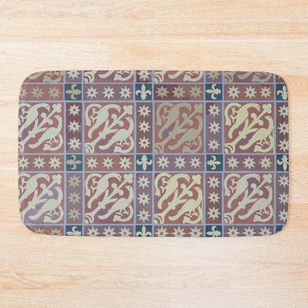 Item preview, Medieval Peacock tiles designed and sold by Aakheperure.