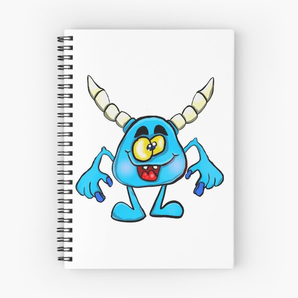 Item preview, blue horned monster designed and sold by harryurb.