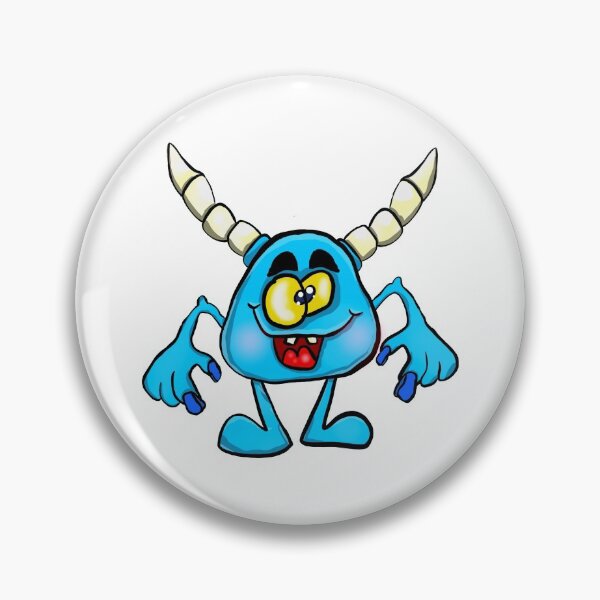 Item preview, blue horned monster designed and sold by harryurb.