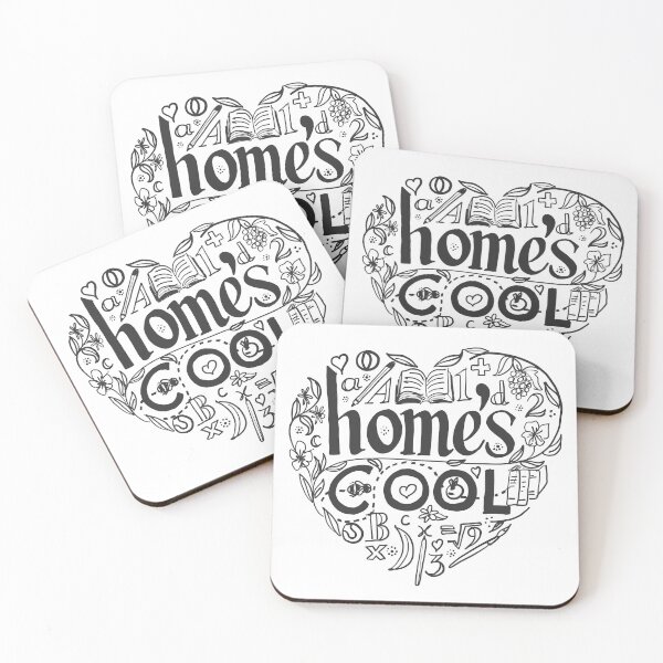 Item preview, Homeschool because Home's Cool  |  Black and White designed and sold by HermiesSchool.