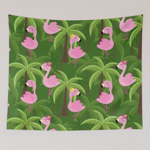 Item preview, Little Flamingos in the Forest designed and sold by jeannierose.