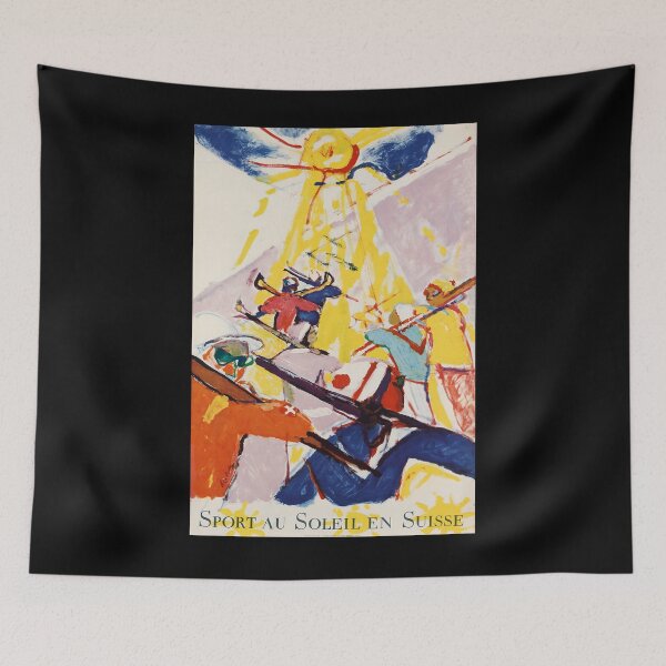 Item preview, Sport au Soleil en Suisse vintage travel poster designed and sold by stickart-marek.
