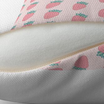 strawberry throw pillow