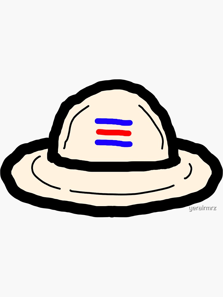 Costa Rican hat chonete bucket hat pura vida  Sticker for Sale by
