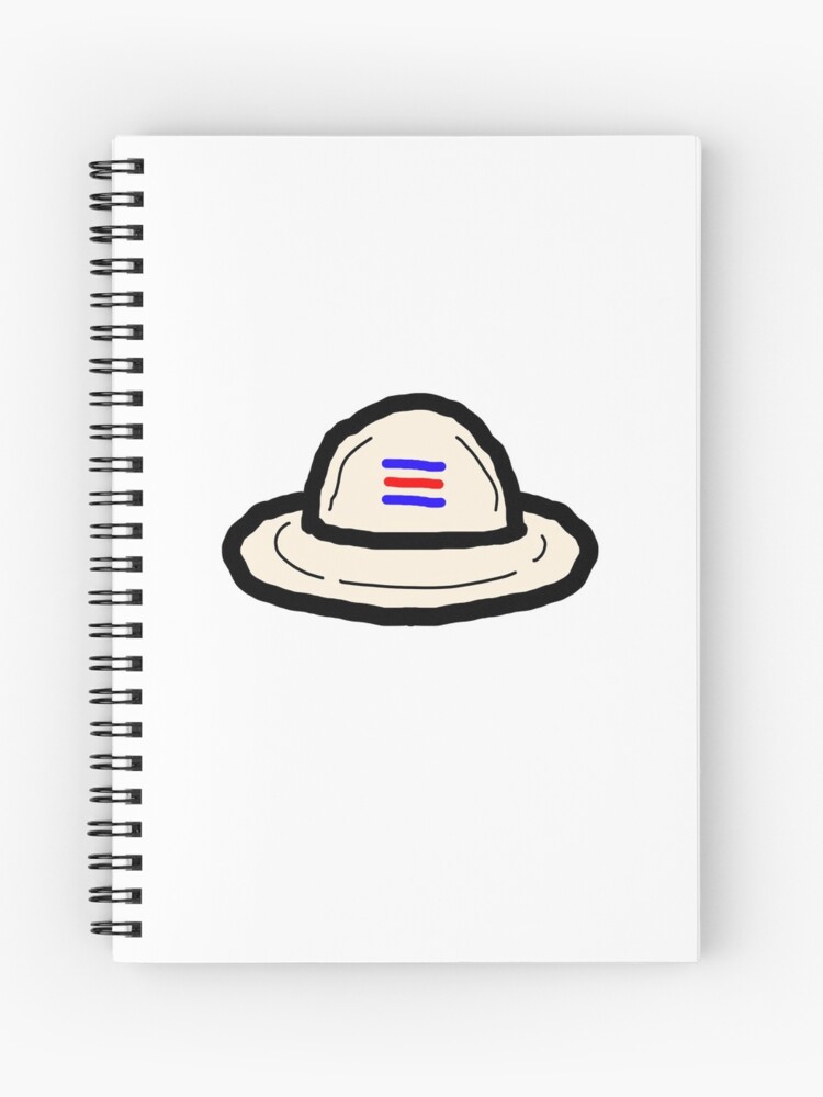 Costa Rican hat chonete bucket hat pura vida  Spiral Notebook for