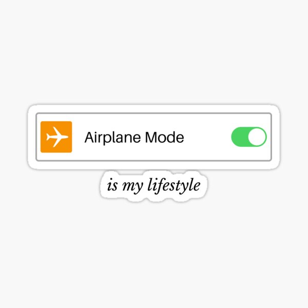 Airplane Mode Stickers Redbubble